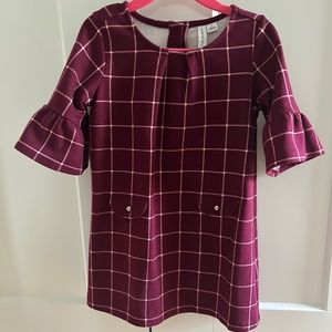 Janie and Jack 3T burgundy dress